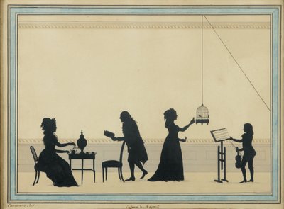 Famiglia Mozart, c. 1763 da Louis Carrogis dit Carmontelle