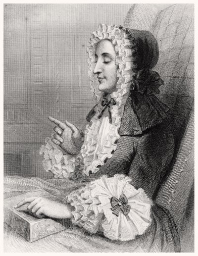Madame du Deffand, cieca da Louis Carrogis Carmontelle