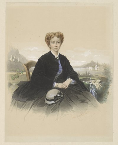 Ritratto di Maria Elisabeth Adolphine Waller-Schill da Louis Chantal