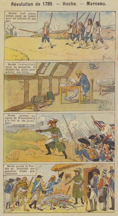 Rivoluzione del 1789, Hoche, Marceau da Louis Charles (after) Bombled