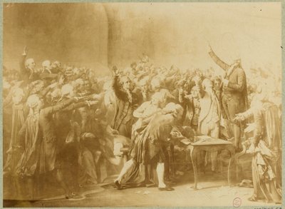 Il giuramento della Pallacorda, 20 giugno 1789 da Louis Charles Auguste (after) Couder