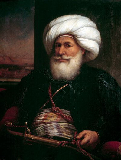 Ritratto di Muhammad Ali Pasha da Louis Charles Auguste Couder