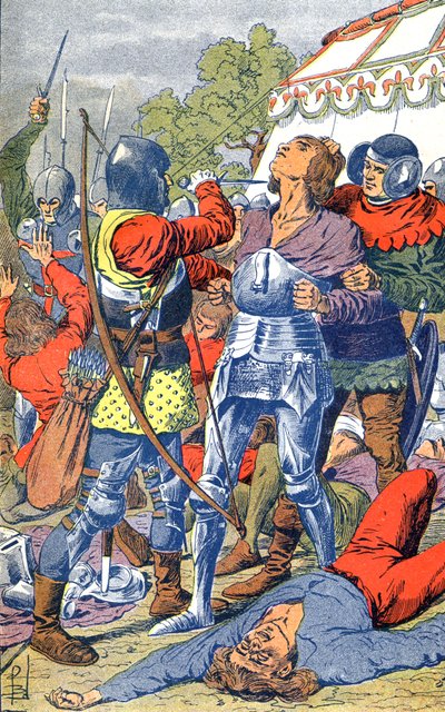 Battaglia di Azincourt da Louis Charles Bombled
