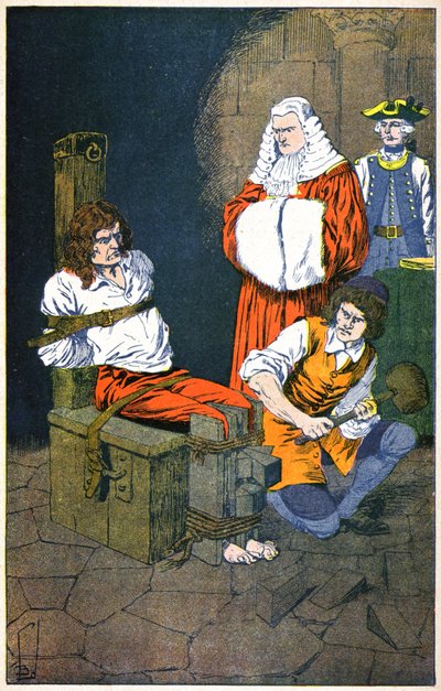 Damiens subisce la tortura da Louis Charles Bombled
