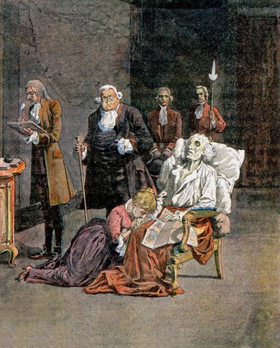 Morte di Dupleix da Louis Charles Bombled
