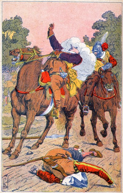 Morte di Gustavo II Adolfo di Svezia da Louis Charles Bombled