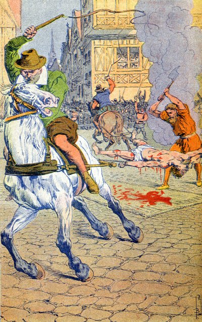 Esecuzione di François Ravaillac da Louis Charles Bombled