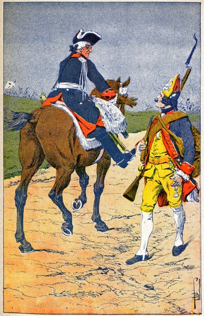 Federico II di Prussia da Louis Charles Bombled