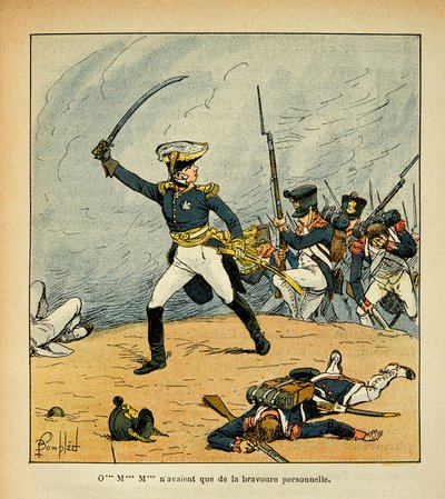 Una carica generale alla testa delle sue truppe, Collezione Privata da Louis Charles Bombled