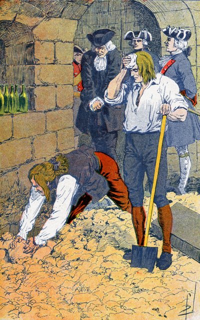 Sistema di John Law: Caccia alla moneta da Louis Charles Bombled