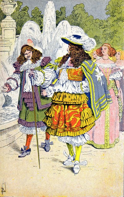 Luigi XIV e Fouquet da Louis Charles Bombled