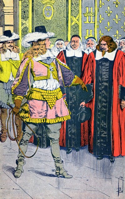Luigi XIV e i Parlamentari da Louis Charles Bombled