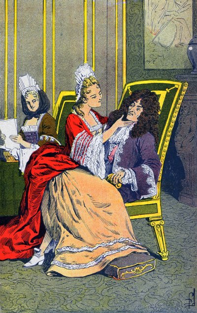 Famiglia di Luigi XIV da Louis Charles Bombled
