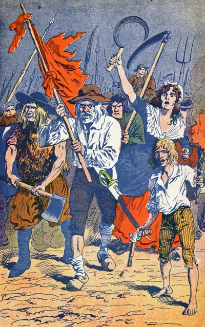 Rivolta contadina prima della Rivoluzione Francese da Louis Charles Bombled