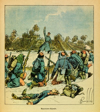 Gennaio 1871, Hericourt, i francesi contro i prussiani da Louis Charles Bombled