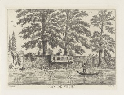 Conversazione sopra il muro del giardino (Alla Vecht) da Louis Charles Hora Siccama