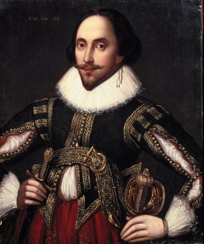 Ritratto di William Shakespeare da Louis Coblitz