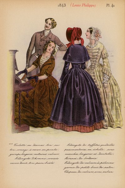 Moda francese: 1843, Luigi Filippo da Louis Colas