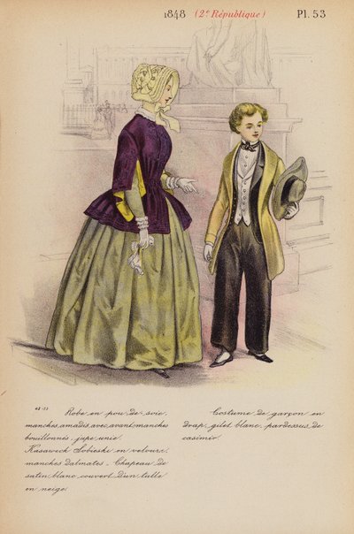 Moda francese: 1848, 2a Repubblica da Louis Colas