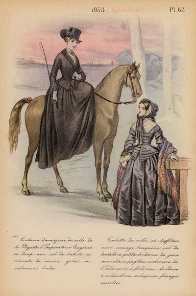Moda francese: 1853, Napoleone III da Louis Colas