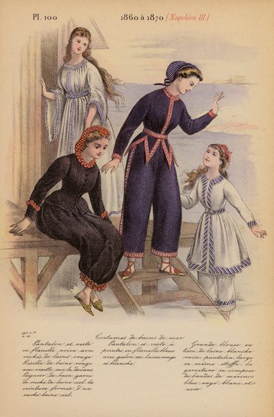 Moda francese: 1860 a 1870, Napoleone III (litografia a colori) da Louis Colas