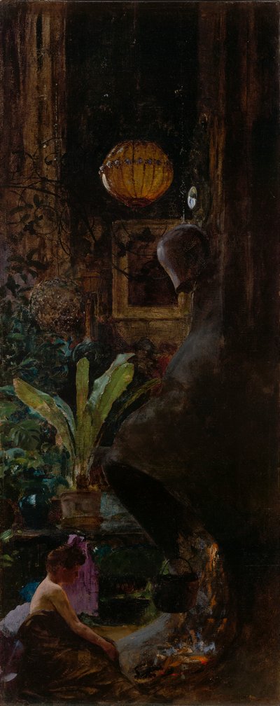 Un angolo dello studio di 72nd Street da Louis Comfort Tiffany