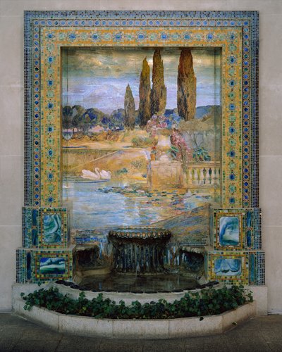 Paesaggio del giardino da Louis Comfort Tiffany