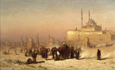 Sulla Strada tra Il Cairo Vecchio e Nuovo, Moschea della Cittadella di Mohammed Ali e Tombe dei Mamelucchi da Louis Comfort Tiffany