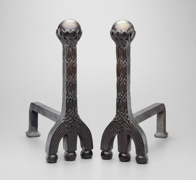 Coppia di alari, c.1892/1902 da Louis Comfort Tiffany