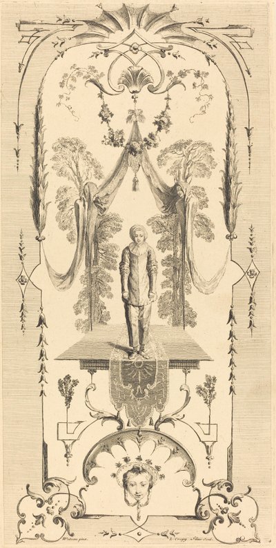 Gilles da Louis Crépy after Antoine Watteau