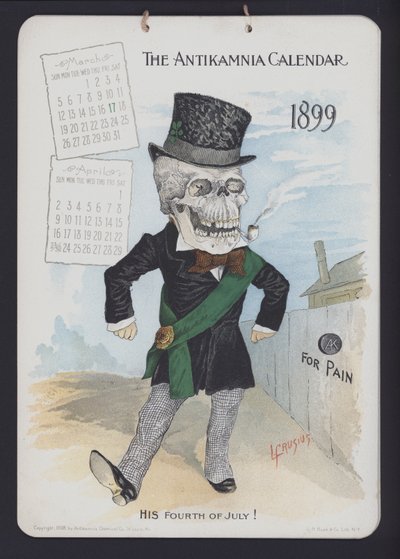 Illustrazione per il Calendario Antikamnia da Louis Crucius or Crusuius