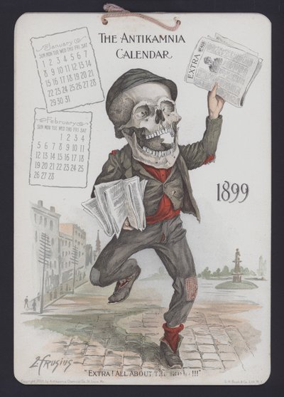 Illustrazione per il Calendario Antikamnia da Louis Crucius or Crusuius