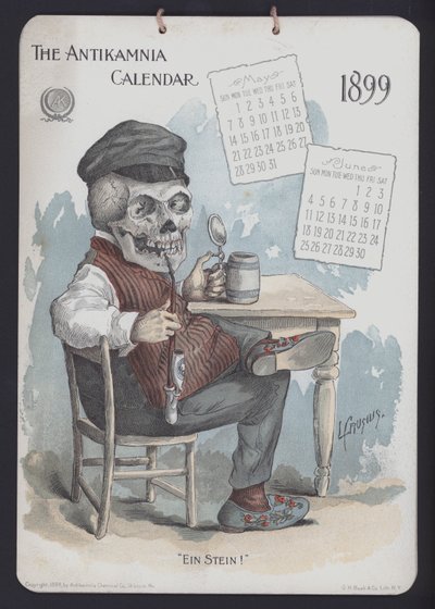 Illustrazione per il Calendario Antikamnia da Louis Crucius or Crusuius