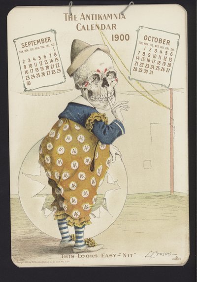 Illustrazione per il Calendario Antikamnia, 1900 da Louis Crucius or Crusuius