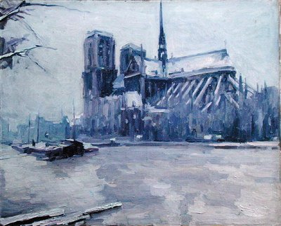 Notre-Dame al tempo delle inondazioni da Louis Degallaix
