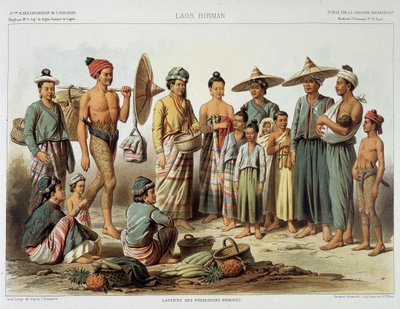Popolazioni laotiane intorno al 1870 in 