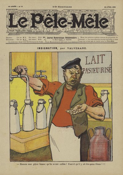 Indignazione. Illustrazione per Le Pele-Mele, 1906 da Louis Denis Valverane
