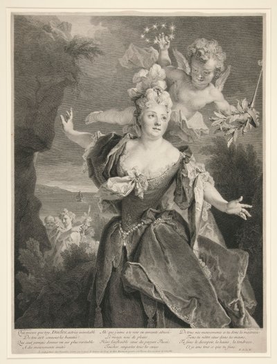 Ritratto di Marie Anne de Chateauneuf (detta Duclos) da Louis Desplaces