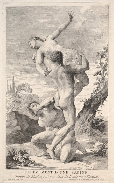 Ratto delle Sabine, 1700s da Louis Desplaces