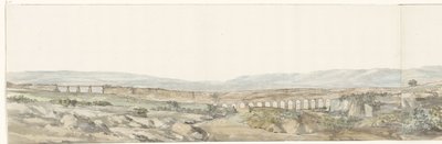 Parte delle grotte Latomies a Siracusa che un tempo servivano come prigione (Voyage en Italie, en Sicile et à Malte - 1778) da Louis Ducros