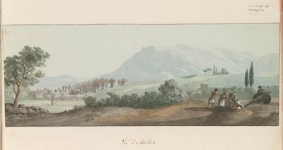 Veduta di Avellino da Louis Ducros