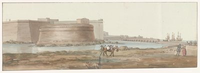 Vista su Gallipoli (Voyage en Italie, en Sicile et à Malte - 1778) da Louis Ducros