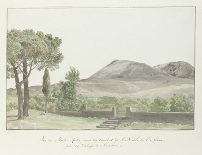 Veduta del Monte Rosso vicino al monastero di San Nicolo d