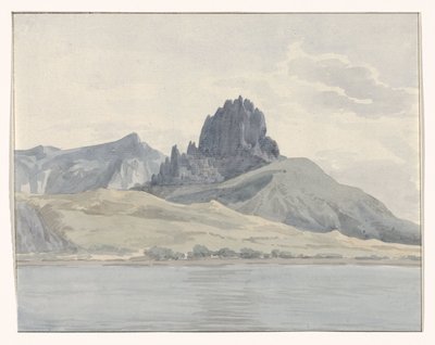 Vista sulla costa di Pentidatilo oltre Capo Spartivento (Voyage en Italie, en Sicile et à Malte - 1778) da Louis Ducros