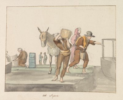 Costume di Gozo (Voyage en Italie, en Sicile et à Malte - 1778) da Louis Ducros