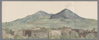 Vesuvio visto da Portici con colate laviche del 1777, 1771 e 1731 da Louis Ducros