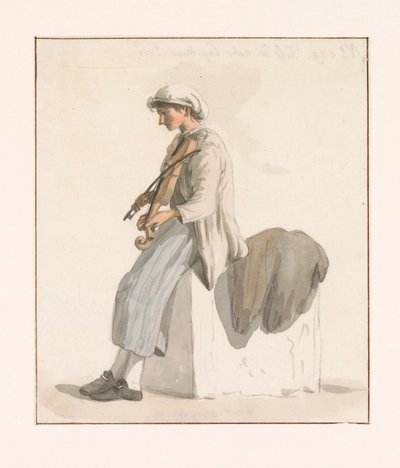 Figlio del capitano Erié con violino da Louis Ducros