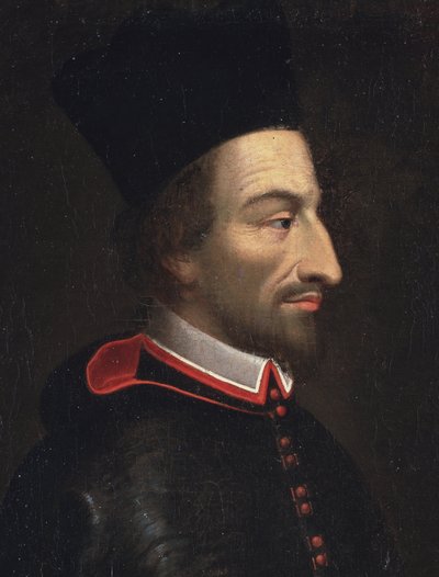 Ritratto di Cornelius Jansen, detto Jansenius, vescovo di Ypres (dettaglio) da Louis Dutielt