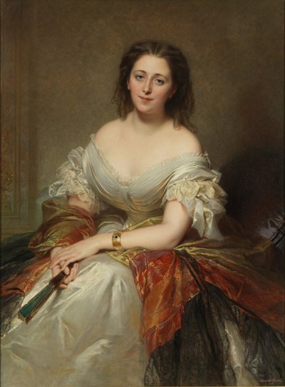 Ritratto di Maria Contessa Walewska 1786-1817, 1859 da Louis Edouard Dubufe