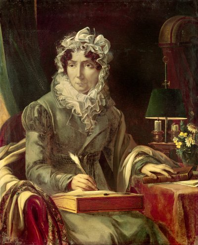 Madame de Genlis - Ritratto di Stephanie Felicite Ducrest, Contessa di Genlis da Louis Edouard Rioult